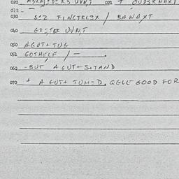 Eastern questionnaire, answ...