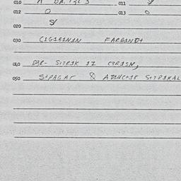 Eastern questionnaire, answ...