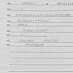 Eastern questionnaire, answ...