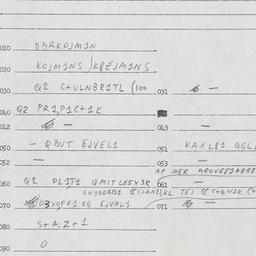 Eastern questionnaire, answ...