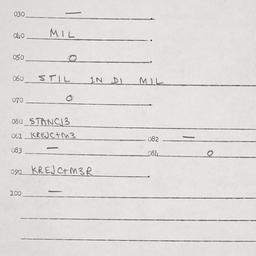 Eastern questionnaire, answ...
