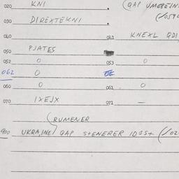 Eastern questionnaire, answ...