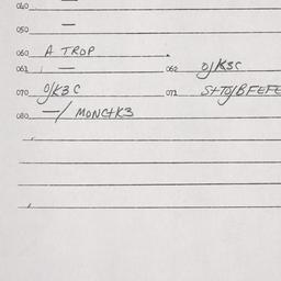 Eastern questionnaire, answ...