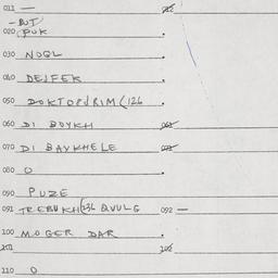 Eastern questionnaire, answ...