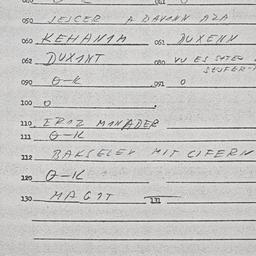 Eastern questionnaire, answ...