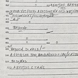Eastern questionnaire, answ...