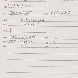 Eastern questionnaire, answ...