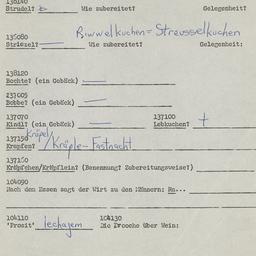 Western questionnaire, answ...