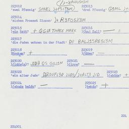 Western questionnaire, answ...