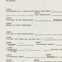 Western questionnaire, answ...