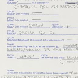 Western questionnaire, answ...
