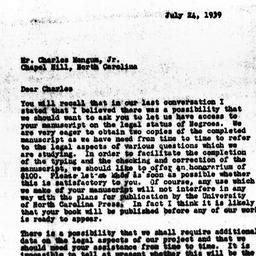 Letter from Guy B. Johnson ...