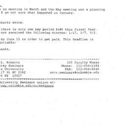 Correspondence, 2001-06-11....