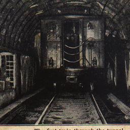 The First Train through the...