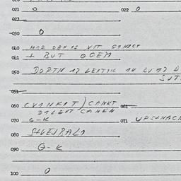 Eastern questionnaire, answ...