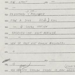 Eastern questionnaire, answ...
