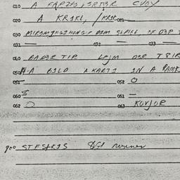 Eastern questionnaire, answ...