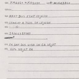 Eastern questionnaire, answ...