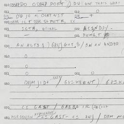 Eastern questionnaire, answ...