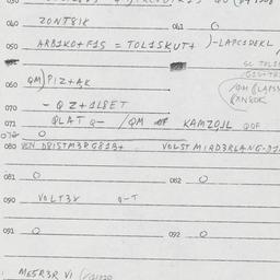 Eastern questionnaire, answ...