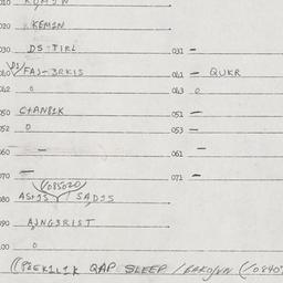 Eastern questionnaire, answ...