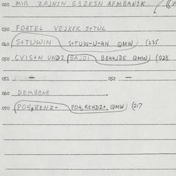 Eastern questionnaire, answ...