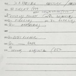 Eastern questionnaire, answ...