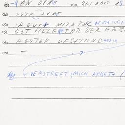 Eastern questionnaire, answ...