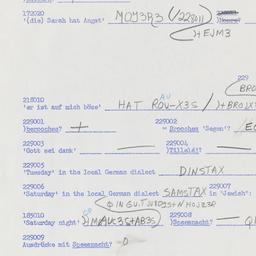 Western questionnaire, answ...