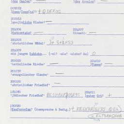 Western questionnaire, answ...