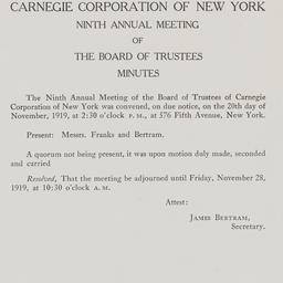 Board Meeting - 9th Annual,...