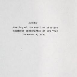 Meeting of the Board of Tru...