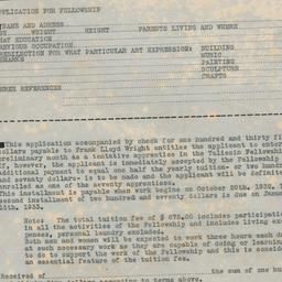 Fellowship application form