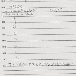 Eastern questionnaire, answ...