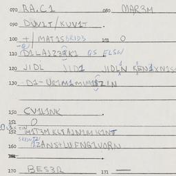 Eastern questionnaire, answ...
