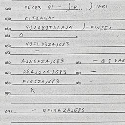 Eastern questionnaire, answ...