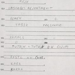 Eastern questionnaire, answ...