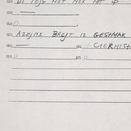 Eastern questionnaire, answ...
