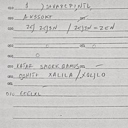 Eastern questionnaire, answ...
