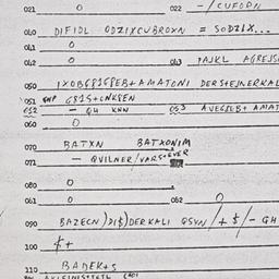 Eastern questionnaire, answ...