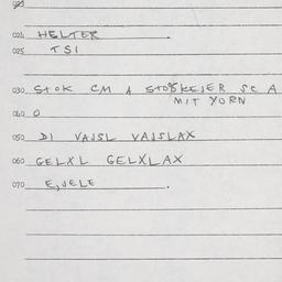 Eastern questionnaire, answ...
