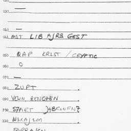 Eastern questionnaire, answ...