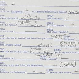 Western questionnaire, answ...