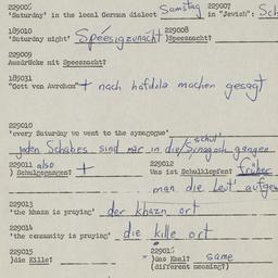 Western questionnaire, answ...