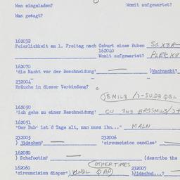 Western questionnaire, answ...