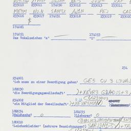 Western questionnaire, answ...