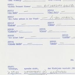 Western questionnaire, answ...