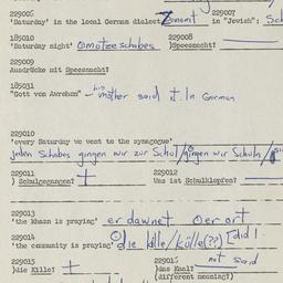 Western questionnaire, answ...