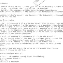 Announcements, 2004-10-21. ...