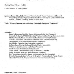 Minutes, 2005-02-17. Drugs ...